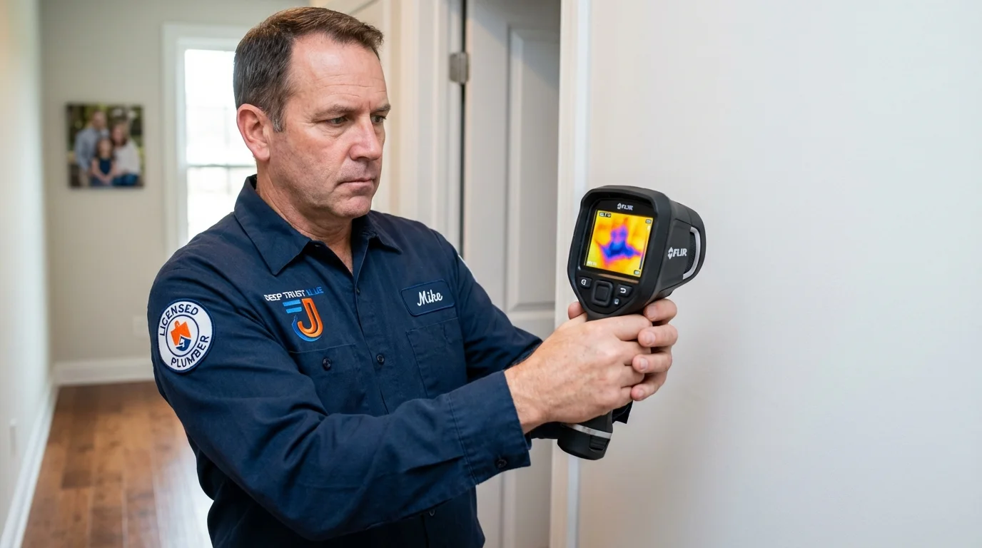Thermal imaging leak detection by Johns Plumbing LLC in Depue
